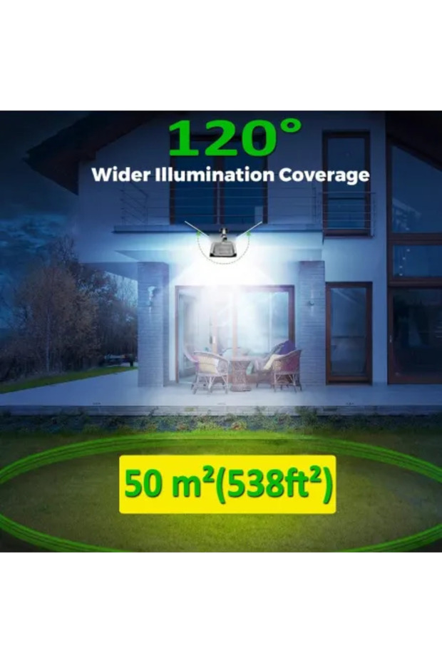 Solar Wall Lamp with Remote Control - 8