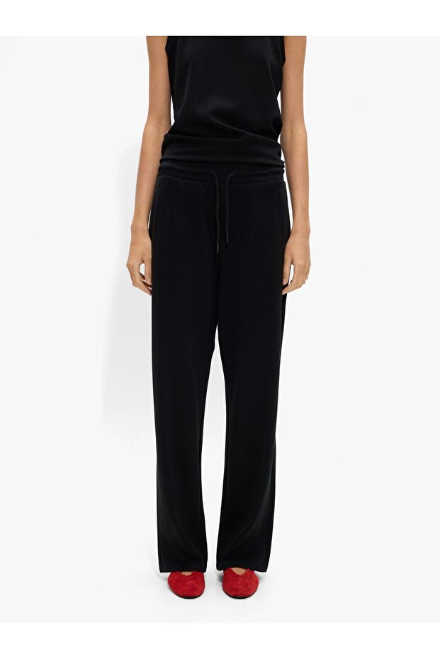 Kadın Yumuşak Dokulu Basic Pantolon - 2