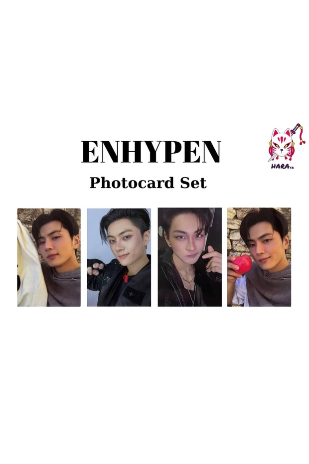 Enhypen the Sin: Vanish Album Jay Photocard Set (4 Pieces) Fanmade
