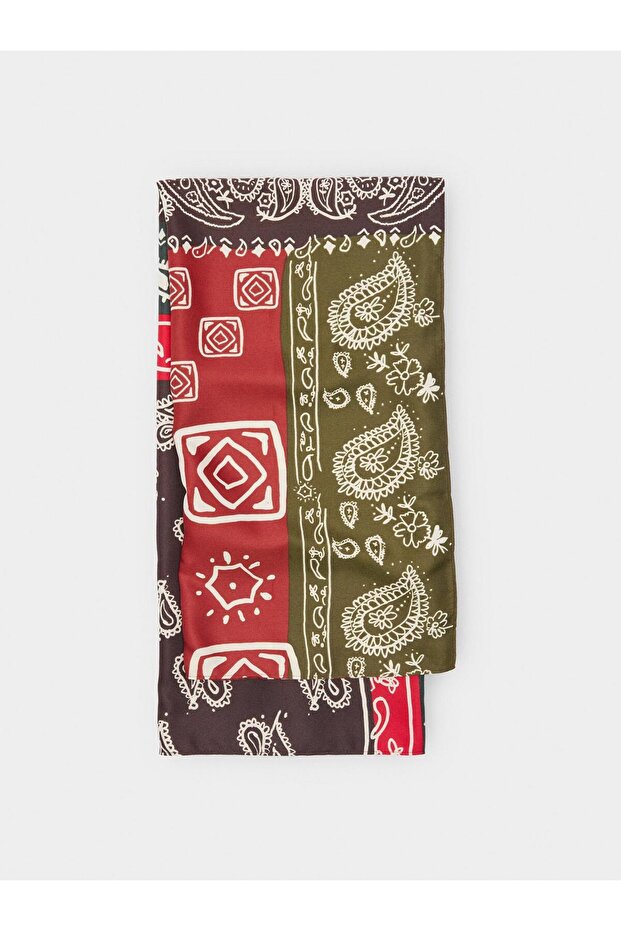 Kadın Desenli Fular - 2