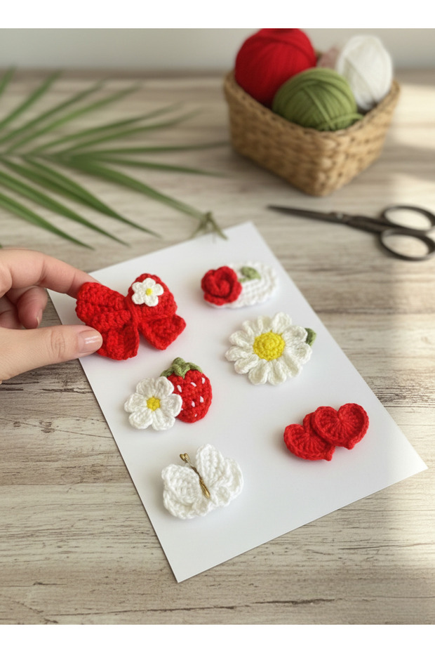 Women Entrepreneurs Handmade Baby Hair Clips for Babies with Less Hair Baby Shower Set of 6 Newborn Baby Hair Clips