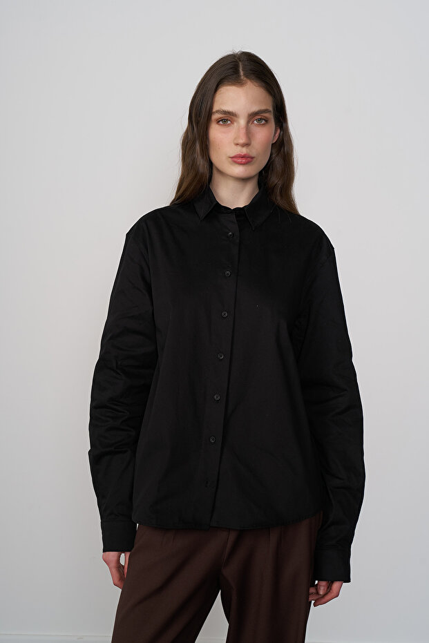 %100 Cotton Basic Gömlek - 2