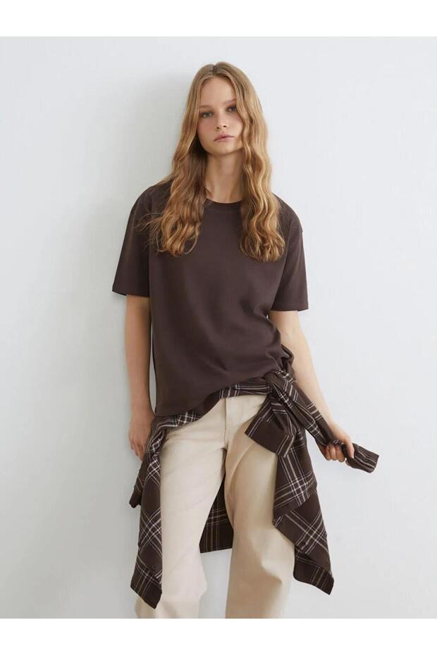 Crew Neck Oversize Women's T-Shirt (S6)