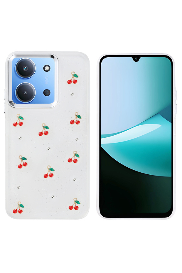 Redmi 15C Case Pole Figured Cherry - 1