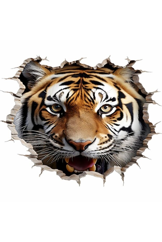 3D Tiger Wall Sticker - 1