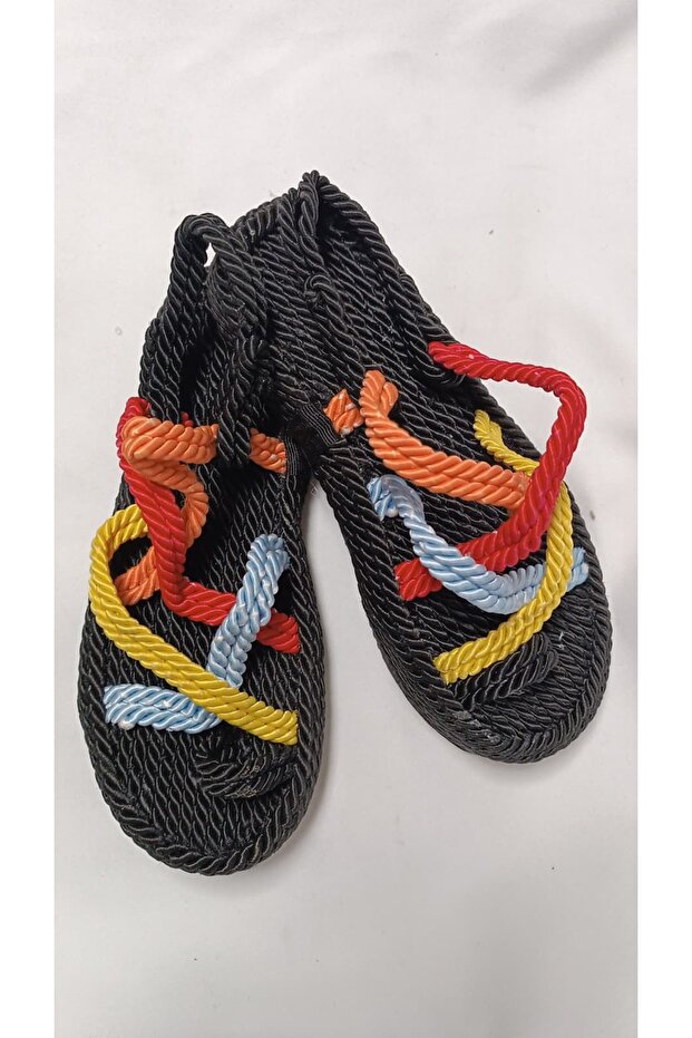 صندل من الحبال متعدد الألوان - 4