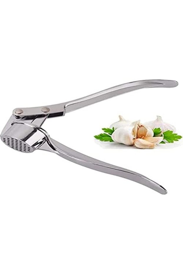 Jsdoin Professional Kitchen Garlic Press/Meat Grinder/ Crusher Uk, Peeler Squeezer Heavy Duty Garlic