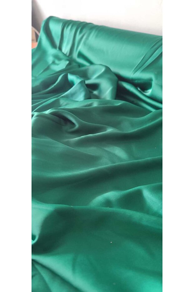 Lycra Silk Satin Emerald Green