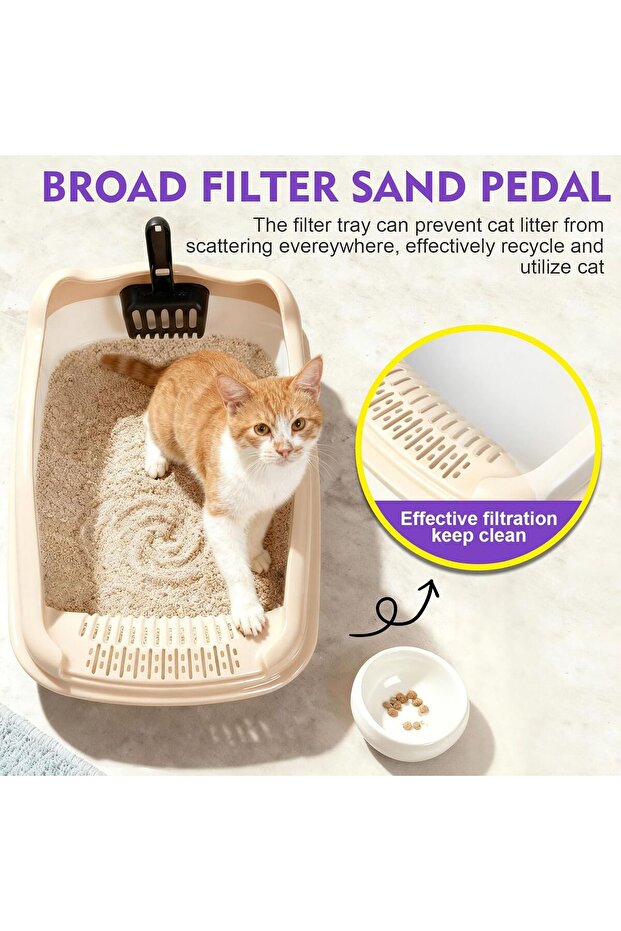 SKY-TOUCH Cat Litter Tray Box - 1