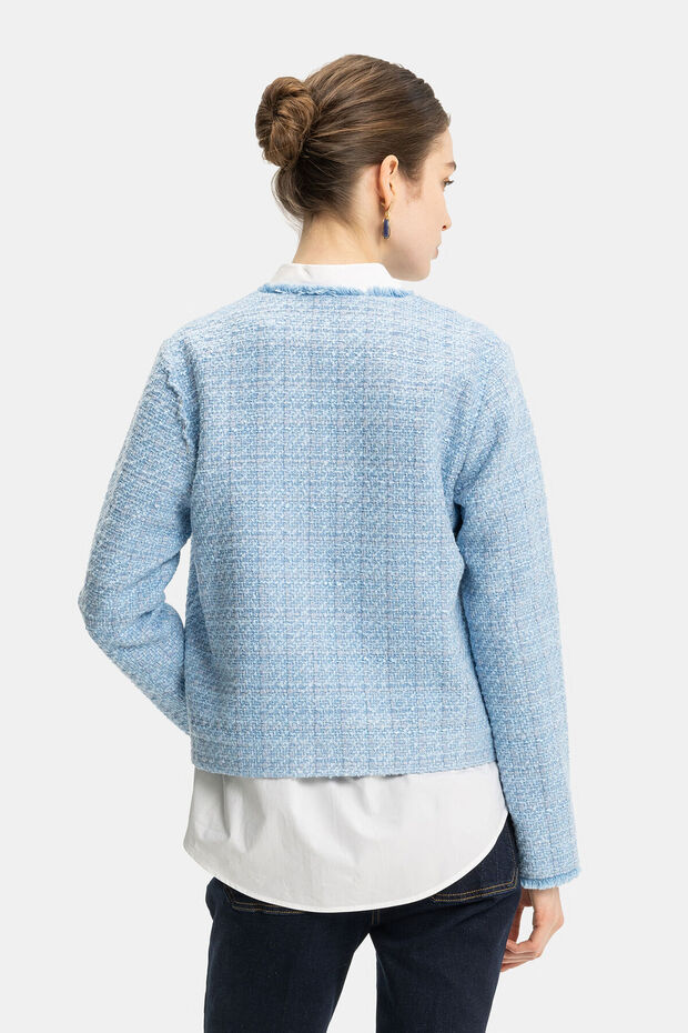 MAVİ TÜVİT CEKET - 7