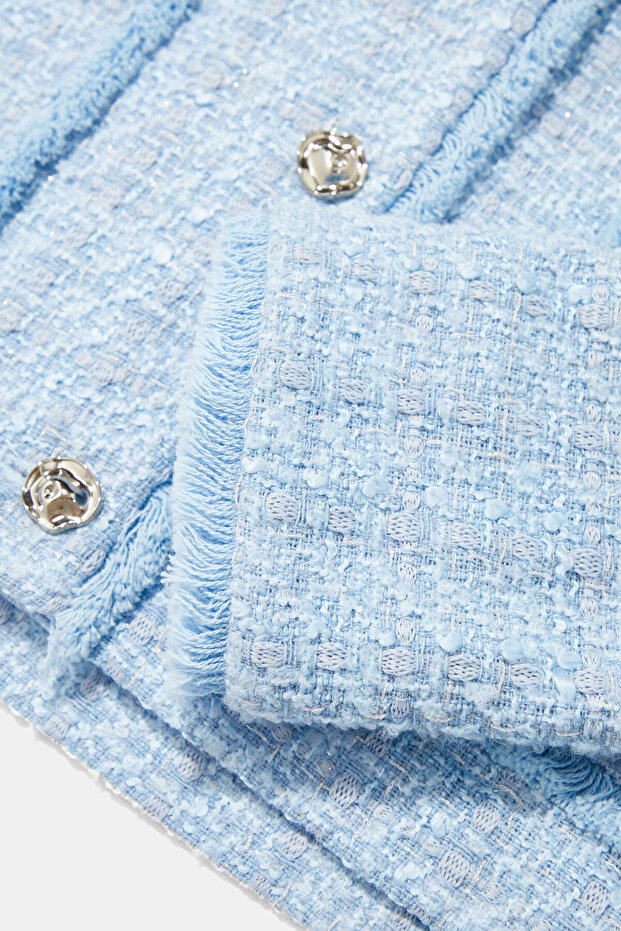 MAVİ TÜVİT CEKET - 4