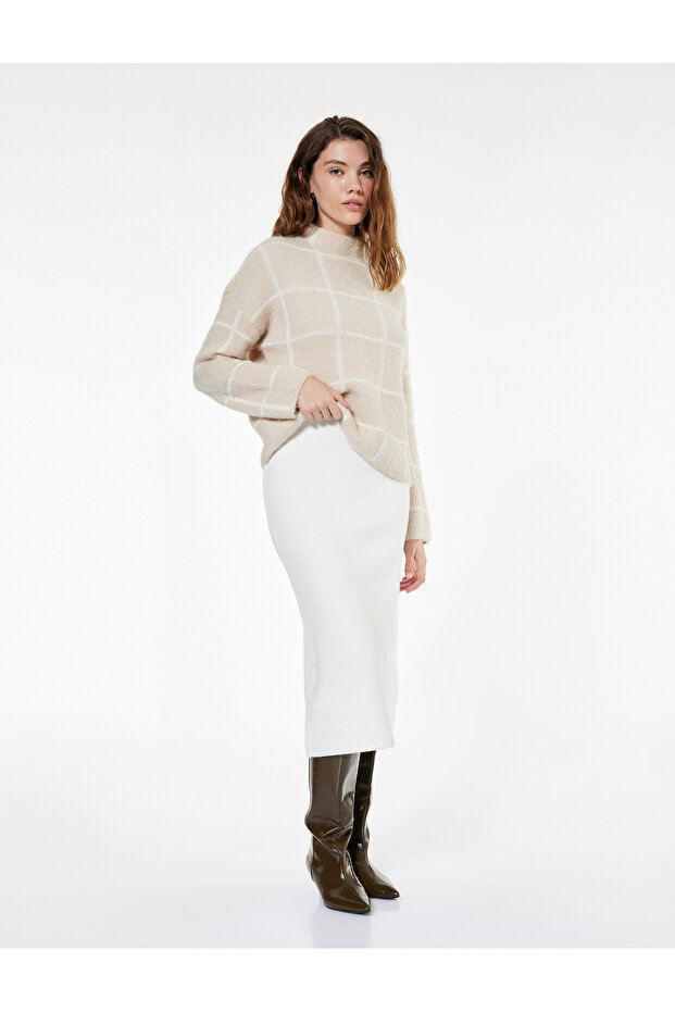 Regular Fit Long Knitwear Skirt