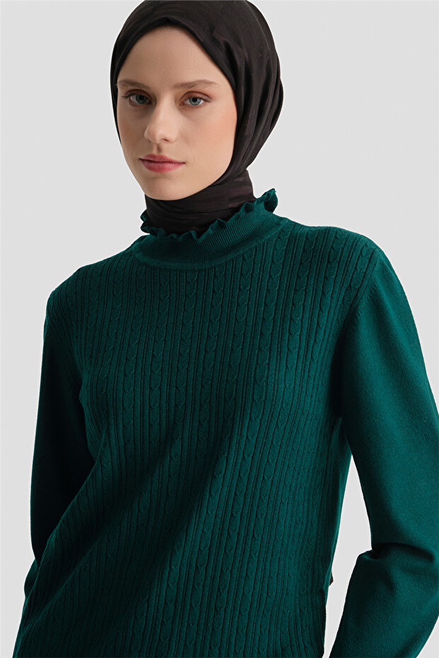 Knitwear Combed Cotton 25Kd2901 Dark Green