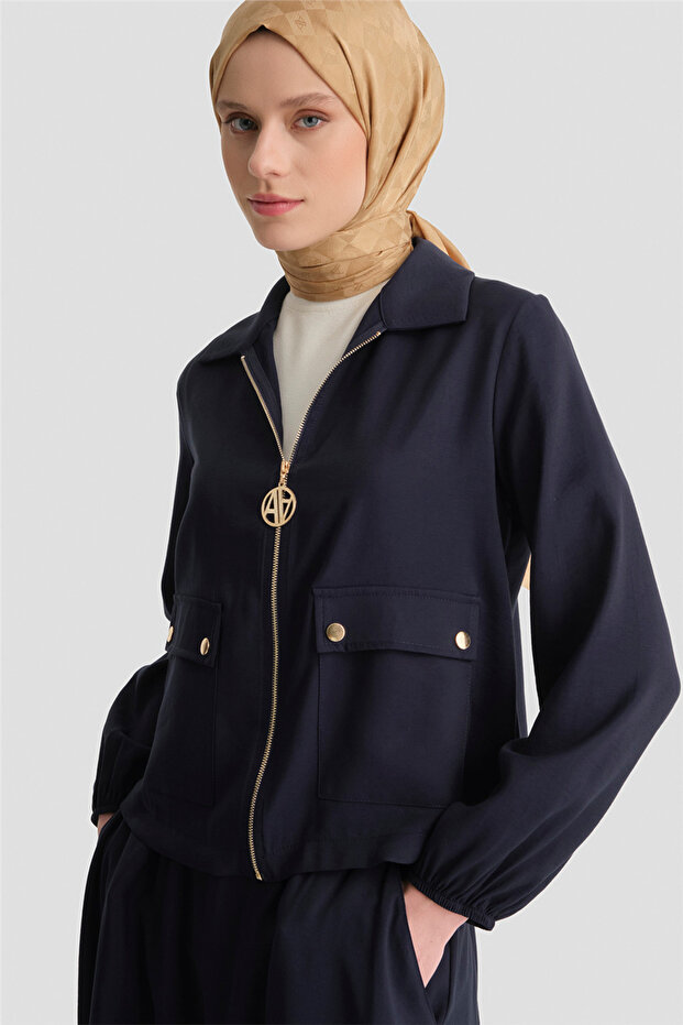 Basic Ceketli Takım Lacivert - 3