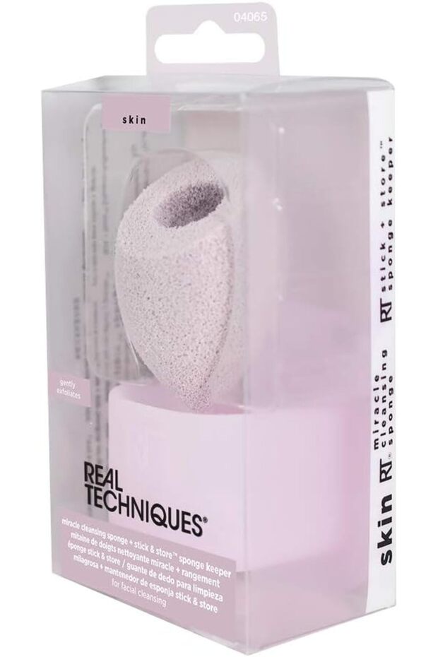 إسفنجة التنظيف المعجزة من ريل تك + عصا وحافظة إسفنجة التخزين - 5