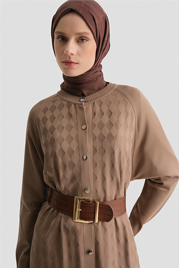 سترة تريكو 25KD5096 مينك