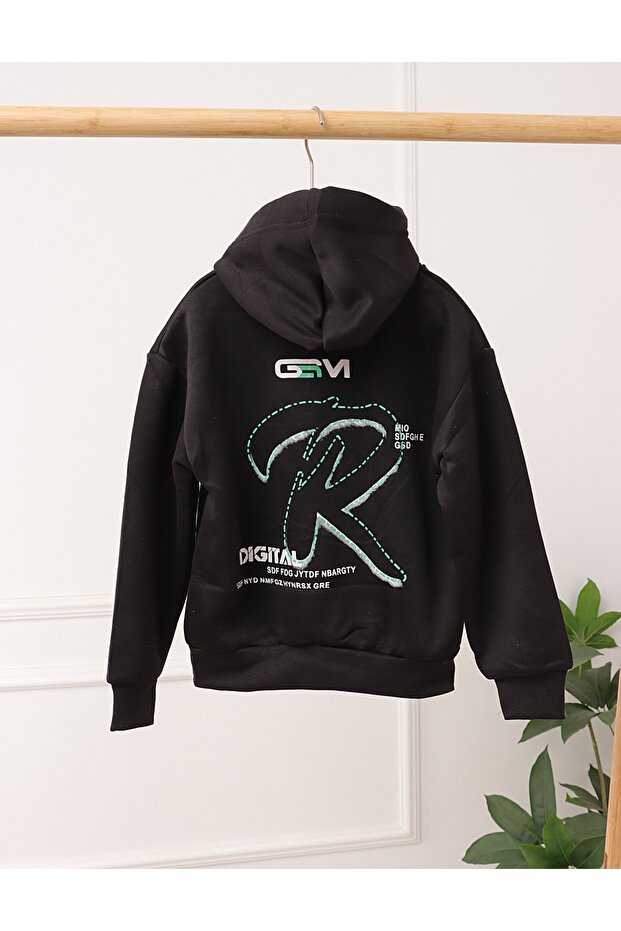 Hanorac DIGITAL negru - 4