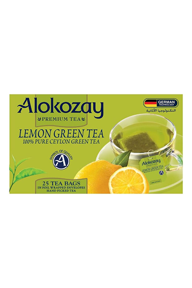 Green Tea Bags Infused with Zesty Lemon Scented Herbs (25 Count)