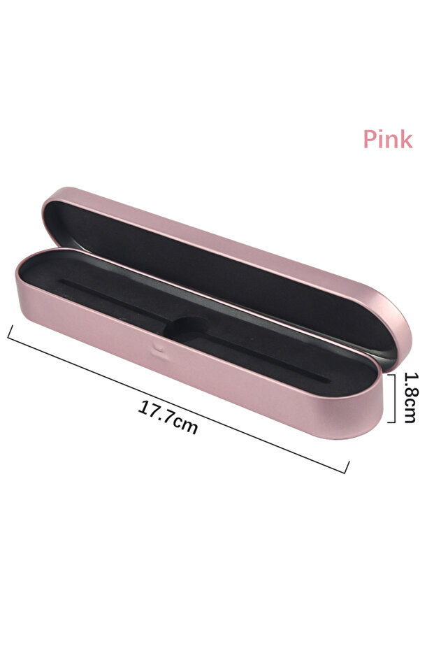 Pink Eyelash Tweezers Storage Box Lash Extension Tweezer Case Exquisite Tinplate Single Slot Protect