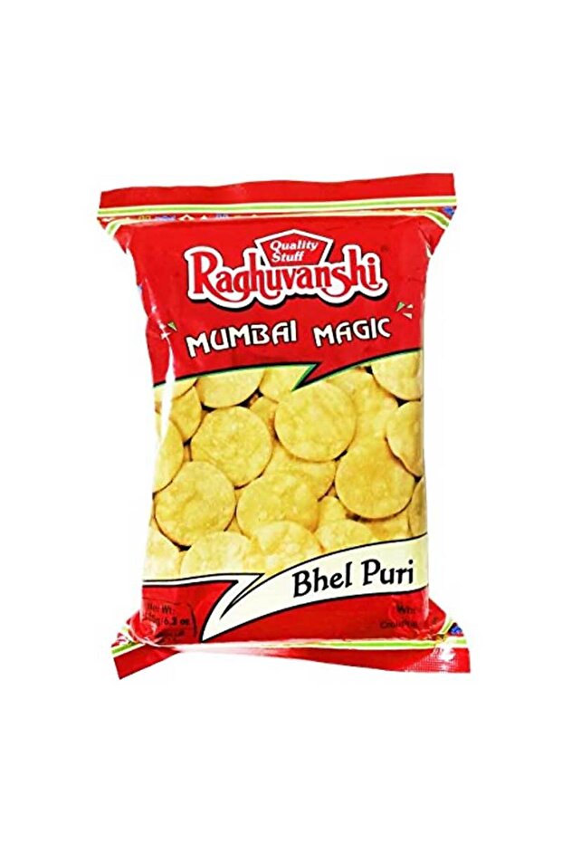 Raghu Crunchy Chatpata Bhelpuri Rice Puffs Street Snack (180g)