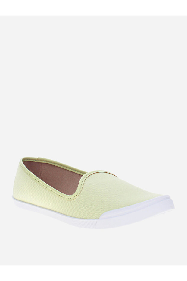 Solid Slip-On Flat Shoes - 1