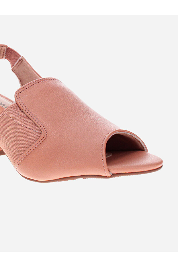 حذاء حذاء بكعب عريض عريض مفتوح من الأمام - 5