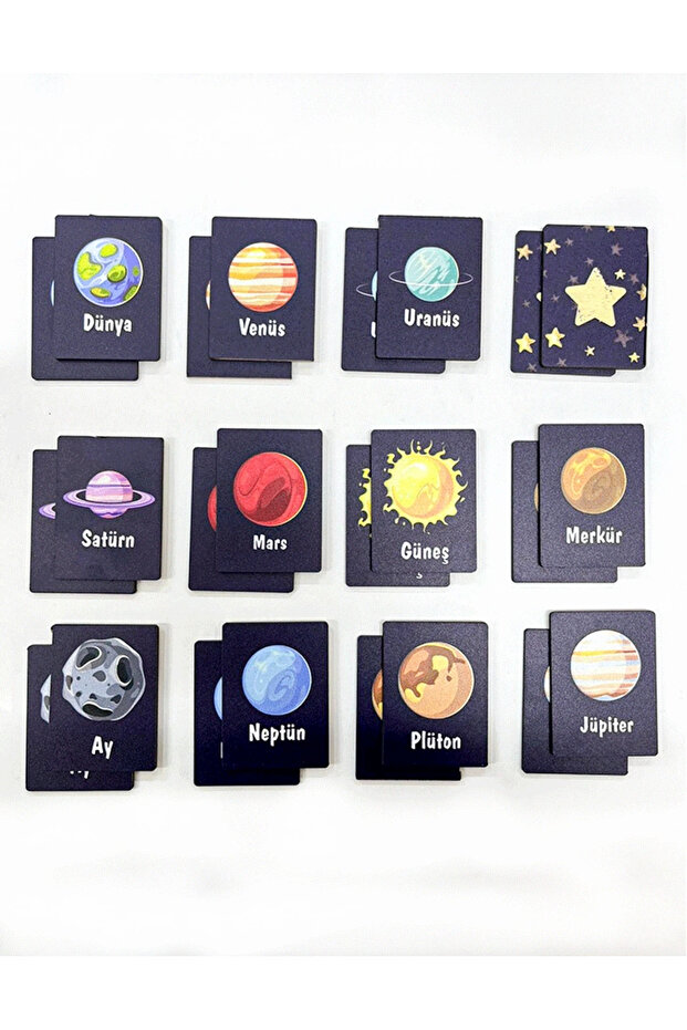 Wooden Planets Matching Cards – Educational and Fun Learning Set