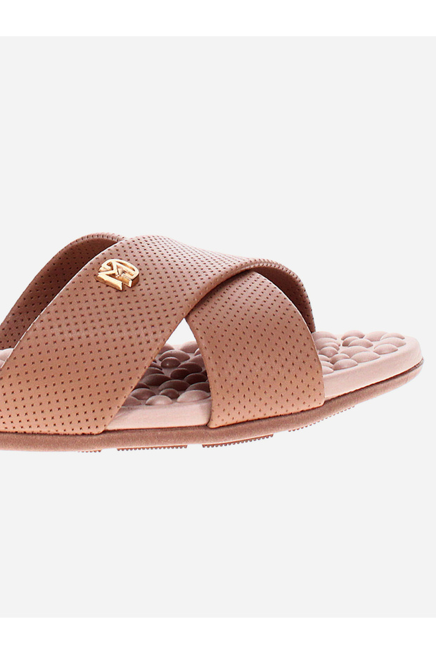 Cross Strap Flat Sandals - 5