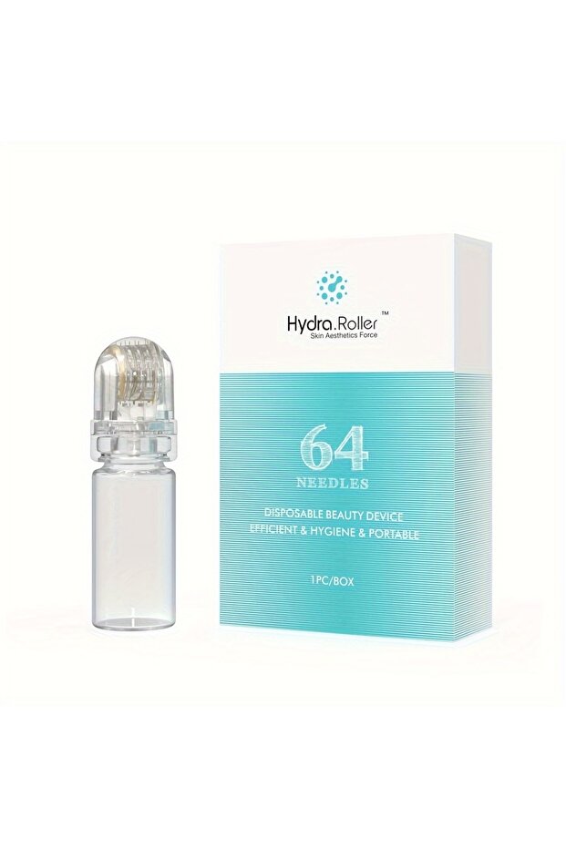 Blue Hydra Needle Derma Stamp That Can Be Reused - 0.25MM Microneedle Stamp Designed for Facial Appl