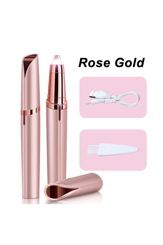 Rose Red Electric Eyebrow Trimming Tool For Beginners Automatic Electric Eyebrow Trimmer Nose Hair S