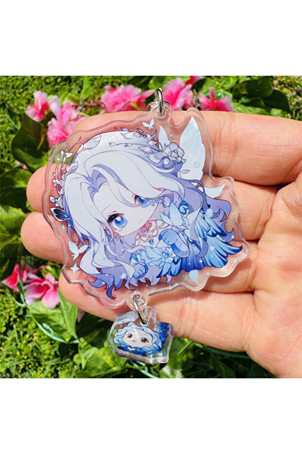 4 Anime Game Infinity Nikki Cosplay Costumes Key Chain Keychain Accessories Pendant