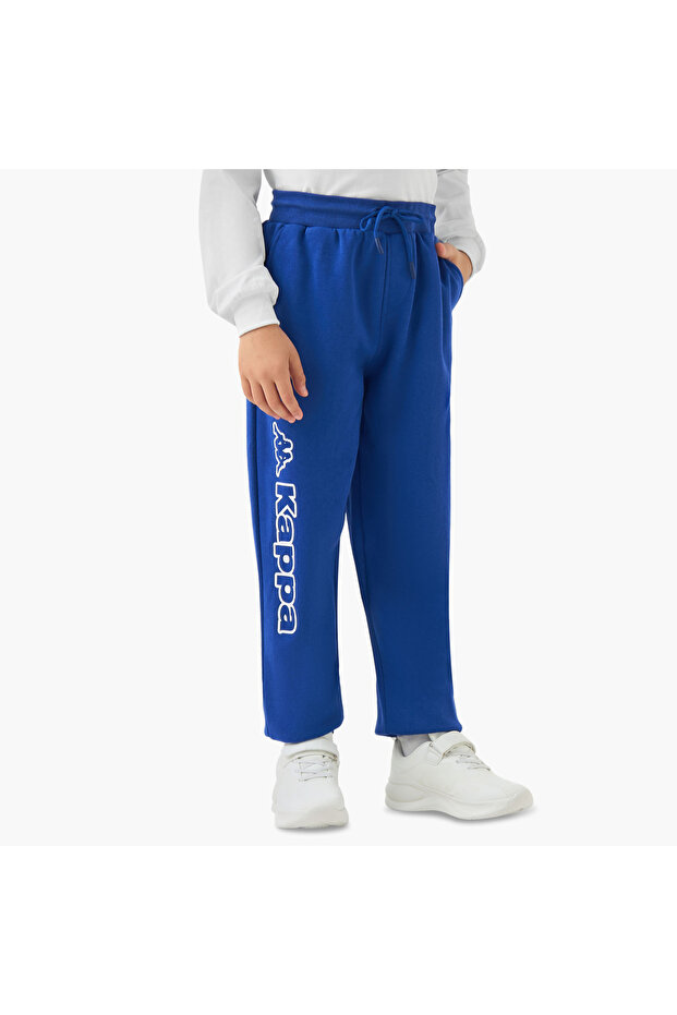 Boys Joggers with Logo Print - Elasticated Drawstring