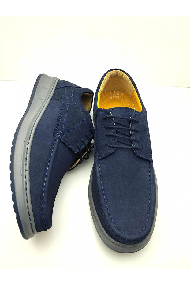 3802 100% Genuine Leather Orthopedic Comfortable Lace-Up Men's Shoes