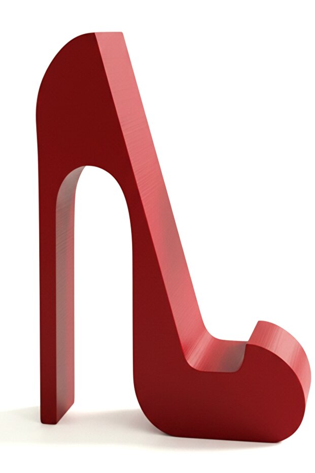 Red High-Heeled Shoe Tabletop Mobile Phone Tablet Holder Stand Us-T002