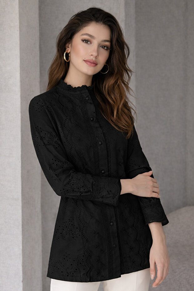 Fisto Gömlek A2001 Siyah - 2