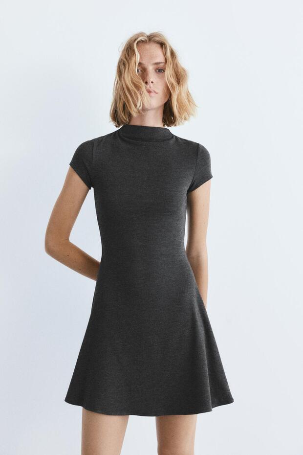 Dik yaka kısa elbise - 3