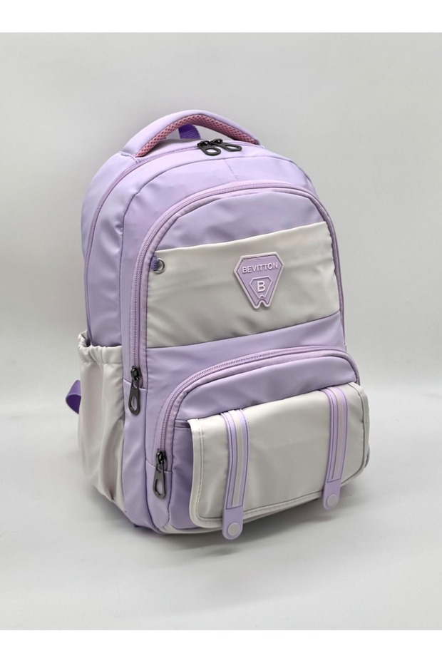 Classic Plain Satin Fabric Elementary School Backpack Elementary School Simple Backpack Primary School Backpack - 2