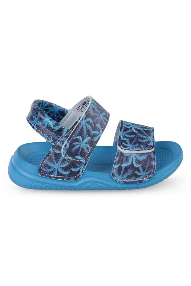 Palm Tree Printed Sandals - Navy Blue 24-36 Months