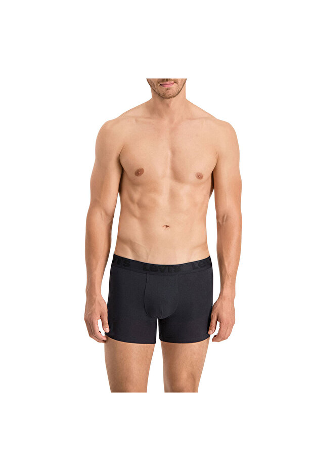 3'lü Erkek Siyah Boxer - 2