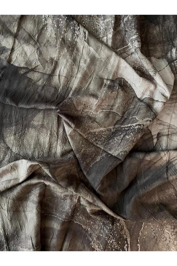 Bambu kraş desenli soft şal - 3