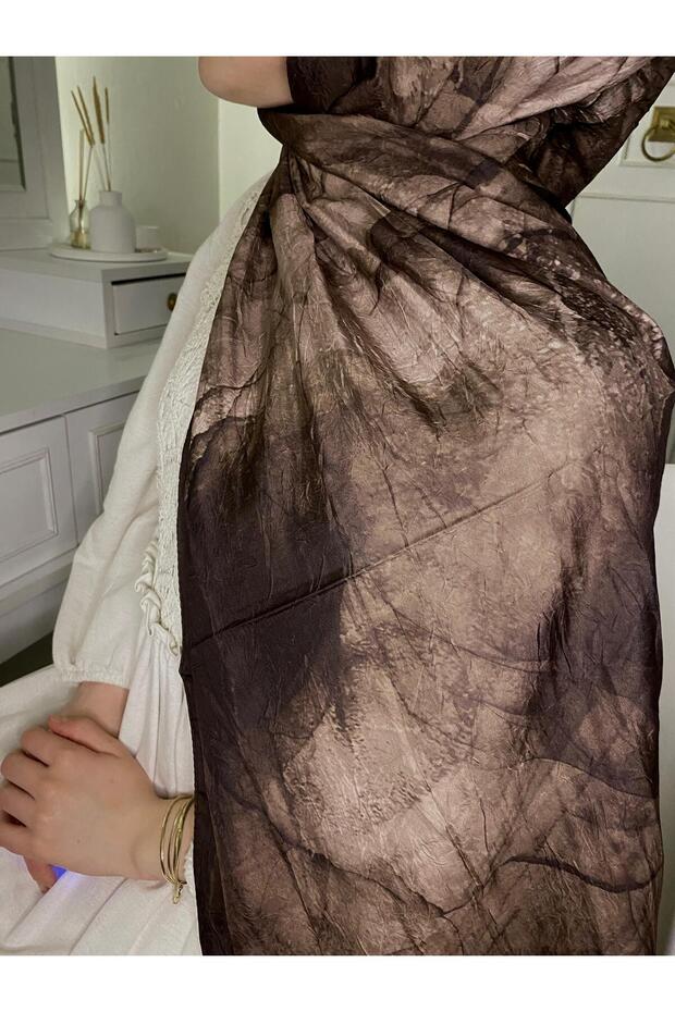 Bambu kraş desenli soft şal - 2