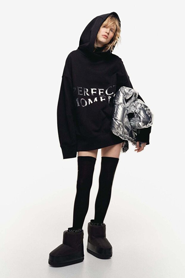 Print-motif hoodie