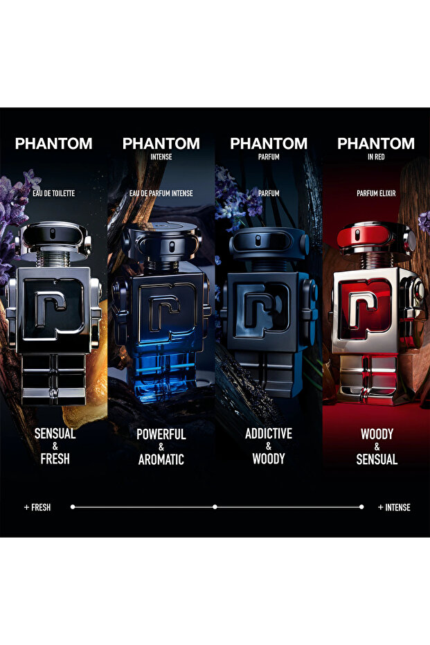 Rabanne, Phantom in Red - Elixir Perfume, Refillable, Men, 50 ml - 8