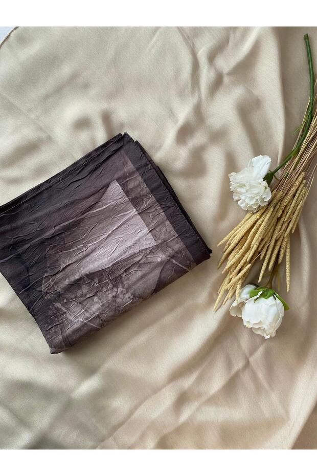 Bambu kraş desenli soft şal - 5