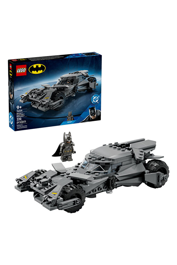 ® DC Batman™ Batman ve Superman™ Batmobile™ 76331 – 9+ Yaş için Oyuncak Yapım Seti (220 Parça) - 1