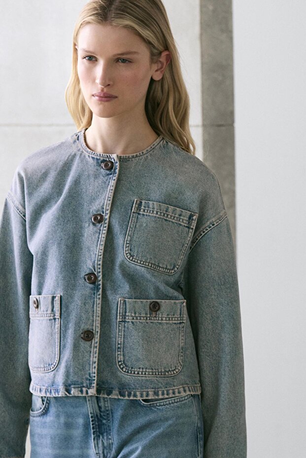 Short denim jacket - 2