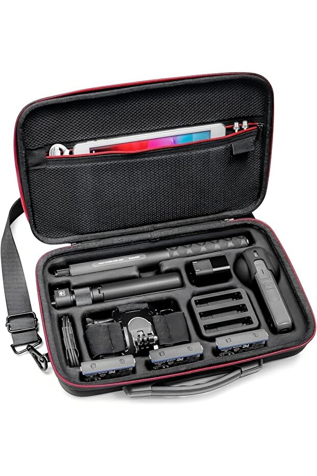 Carry Case for Insta360 X4, Camera Case, Professional Camera Backpack, Portable PU Storage, Protecti