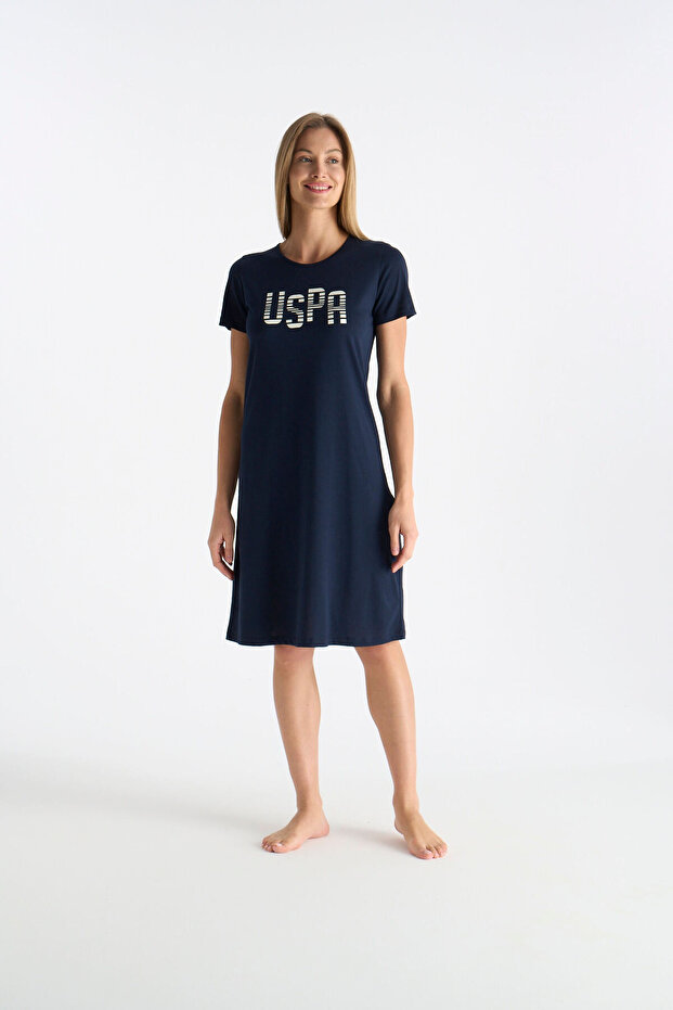 Women's Navy Blue Nightgown