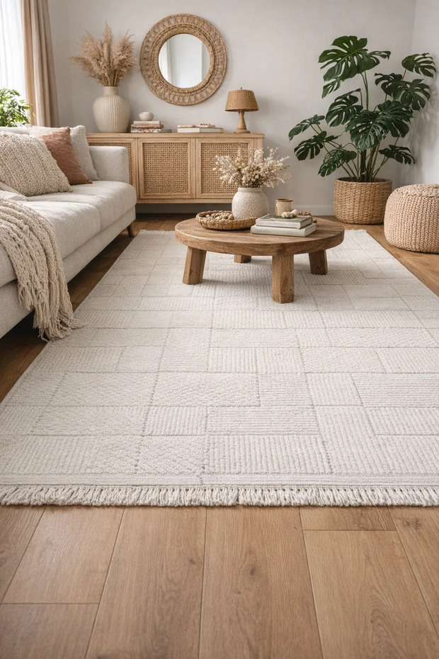 Zeta Halı Tera Soft Textured Modern Carpet