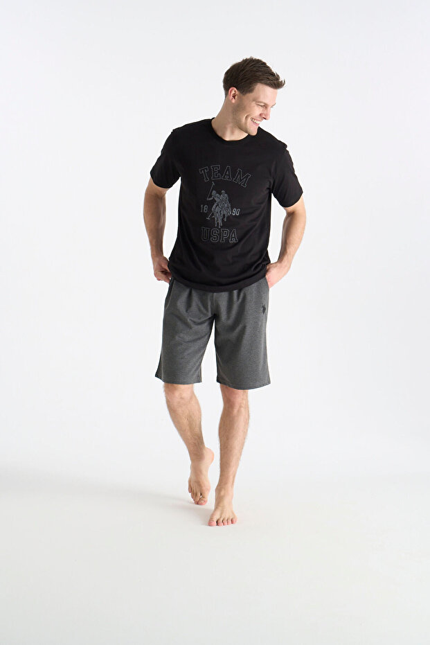 26Y Men's Black Shorts Set